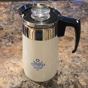 Corningware Blue Cornflower Vintage 9 Cup Percolator Coffee Pot